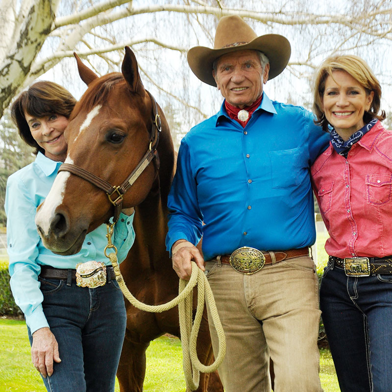 Join-Up International & Monty Roberts Non-Profit Program founders - Monty Roberts, Pat Roberts, Debbie Loucks